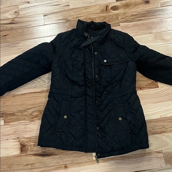 St. John's Bay Black Quilted Utility Jacket - Picture 4 of 5